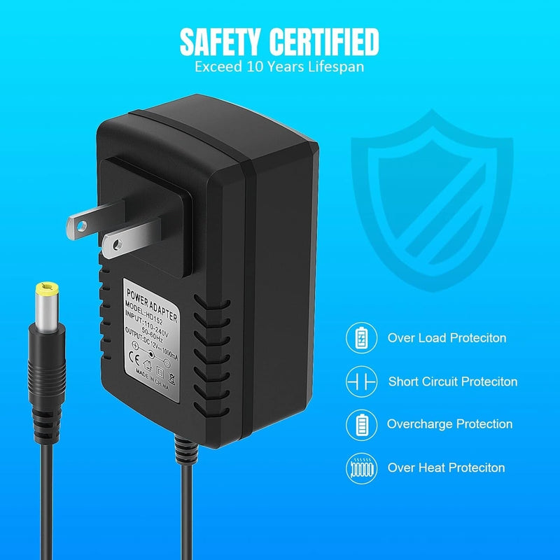 12V Universal Charger for Kids’ Electric Cars with Overcharge Protection