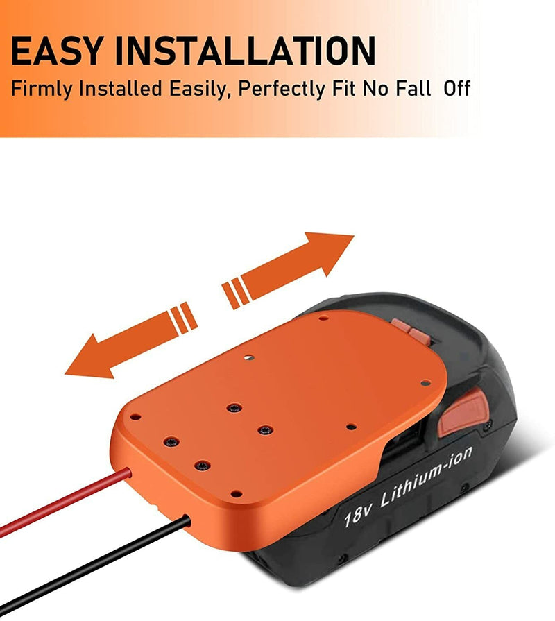 Universal 18V Hyper li-ion Battery Adapter for Ridgid AEG 10X Power Wheels