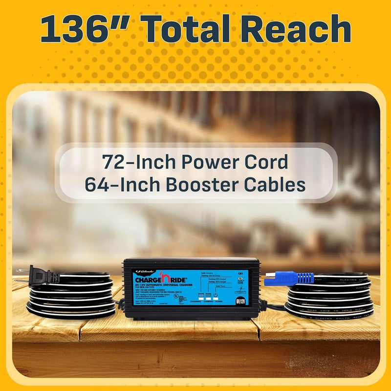 Universal Battery Maintainer for Ride-On Toys with Quick Connect and LED Status Indicator