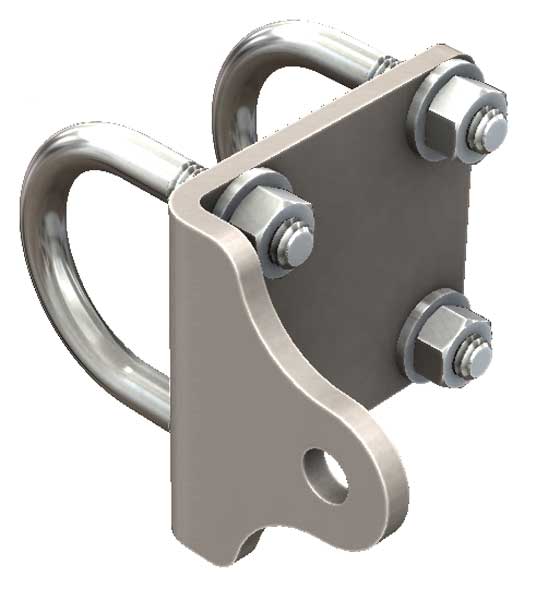 Universal Bent Steering Stabilizer Bracket