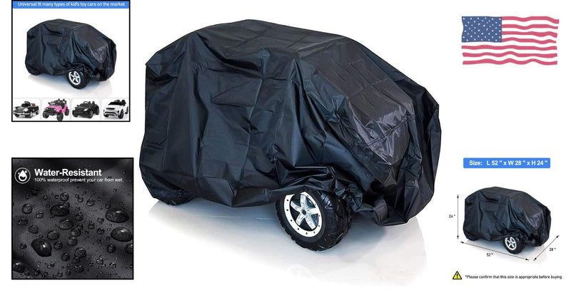 Universal Fit Ride-On Toy Car Cover Water Resistant Tear-Proof and Easy to Clean