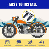Universal Folding Motorcycle Foot Pegs Pedals Compatible with Mini Bikes and ATVs