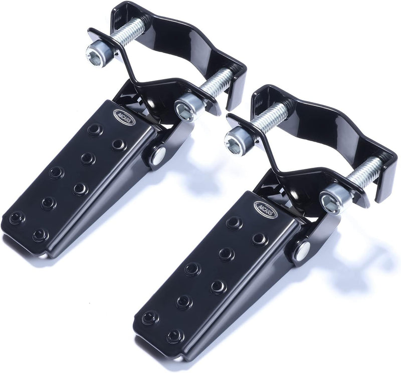 Universal Folding Motorcycle Foot Pegs Pedals Compatible with Mini Bikes and ATVs