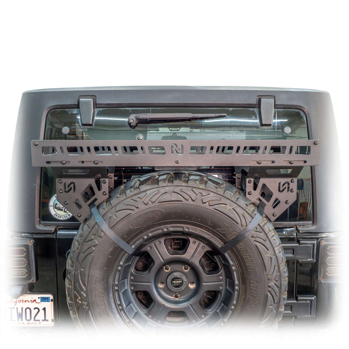 Universal Offroad Spare Tire Storage Rack - Offroad Ice Chest Carrier Turn Offroad