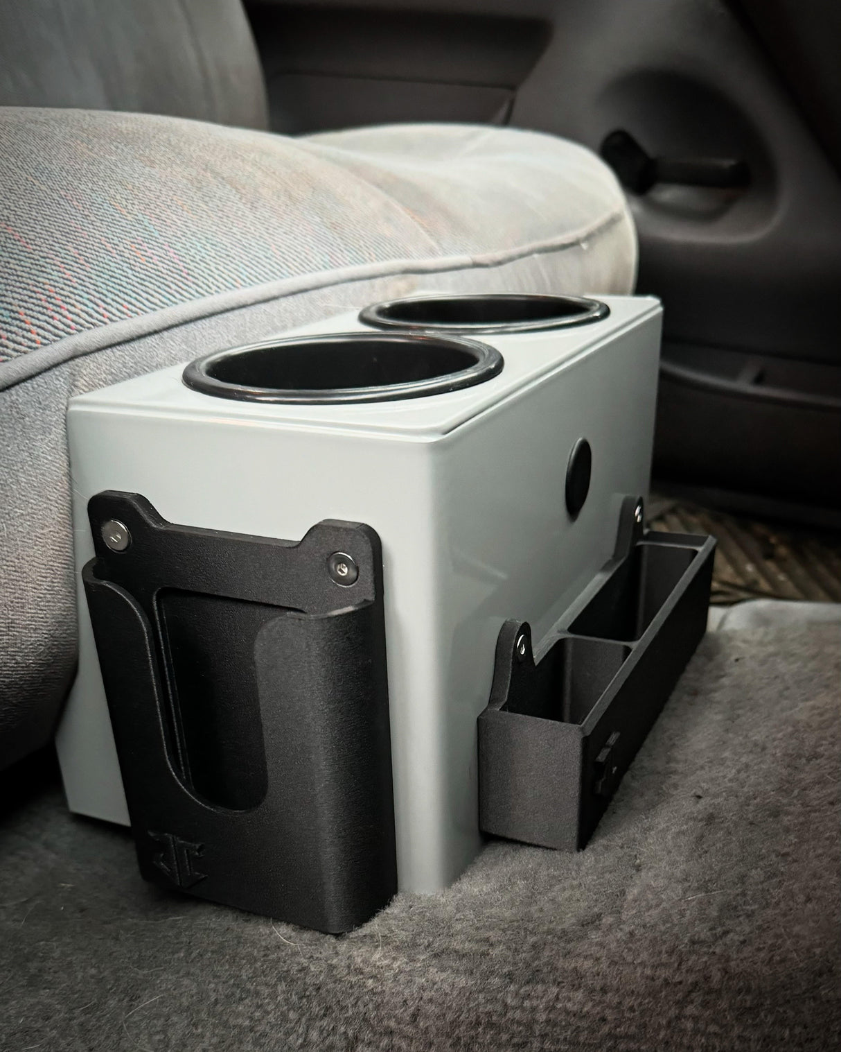 JC Customs Seat Mounted Console Cup Holder - 1992-1997 Ford F-Series JC Customs