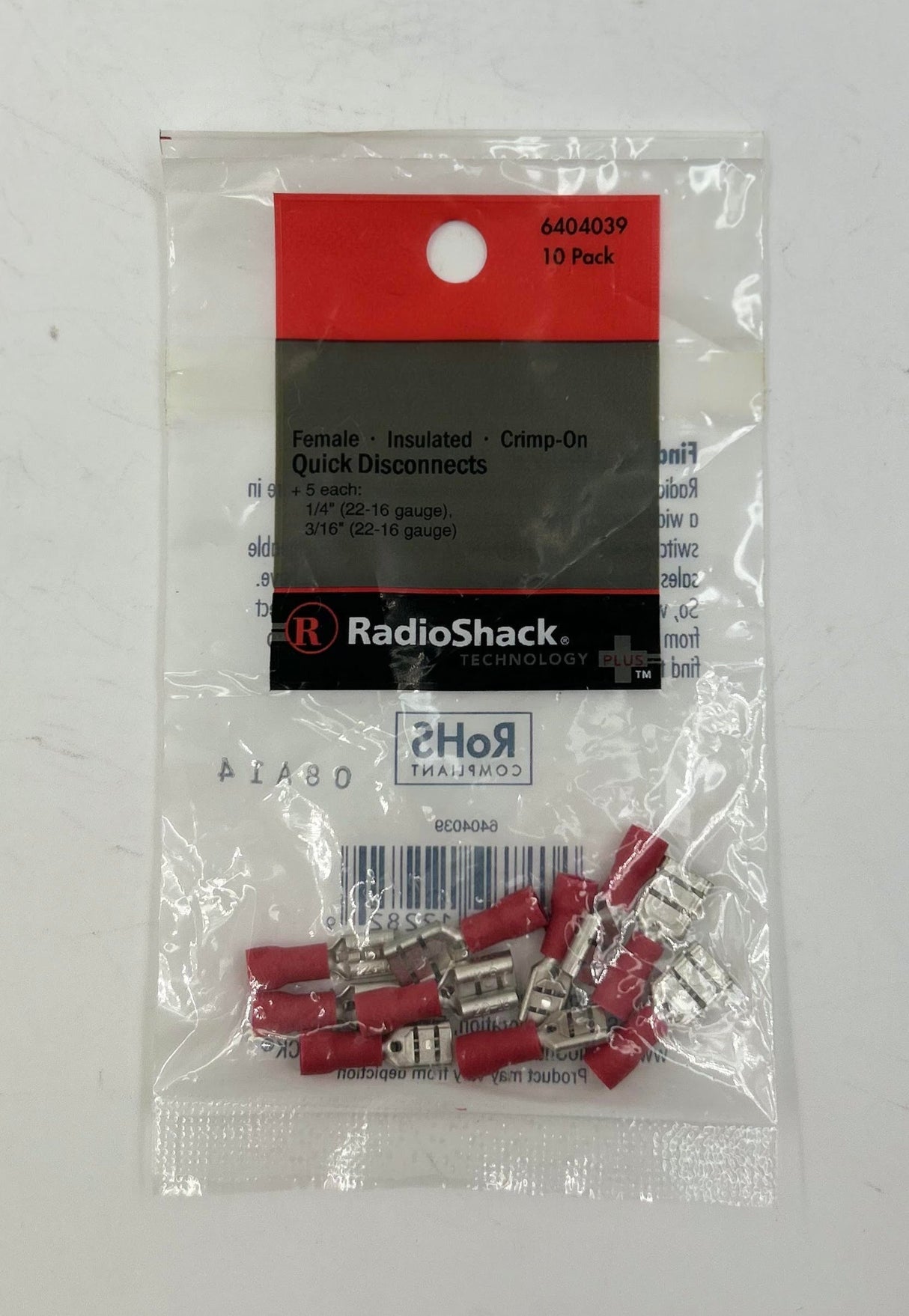 Female Insulated Crimp on Quick disconnects 6404039 TekShack