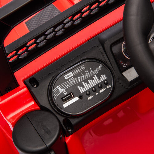 12V Kids Electric Ride-On Car with Power Wheels and LED Lights