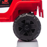 12V Kids Electric Ride-On Car with Power Wheels and LED Lights