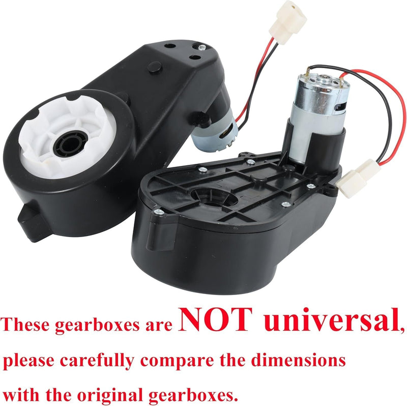 12V 550 Gearbox Set of 2 for High-Speed Kids Electric Vehicles Upgrade