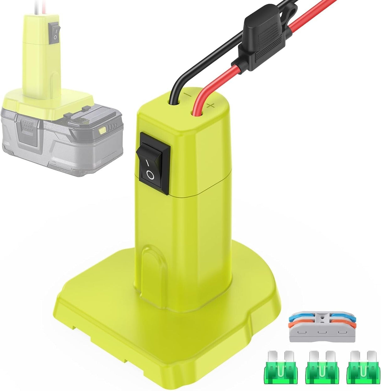 18V Power Wheels Adapter for RC Toys with Enhanced Safety Features