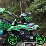 Upgrade Your Ride: FALK Rider Racing Green Wide Wheels - Now Available!