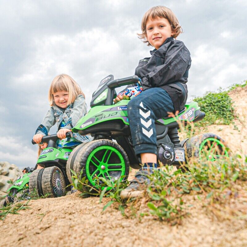 Upgrade Your Ride: FALK Rider Racing Green Wide Wheels - Now Available!