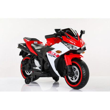 12V Electric Kids Ride-On Dirt Bike with Training Wheels for Children