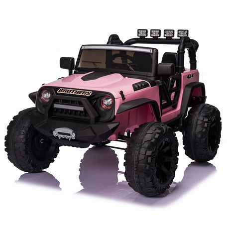 Electric Kids Ride-On Jeep Car with 12V/24V Power Wheels, Music, and Remote Control