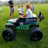 24V Mountable Jolly Roger Pirate Flag for Ride-On Grave Digger Toy