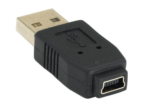 Male USB -> Female Mini USB TekShack