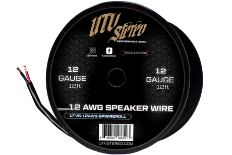 12 AWG Speaker Wire Roll - 12ft | UTVS-12AWG-SPWIRE-12