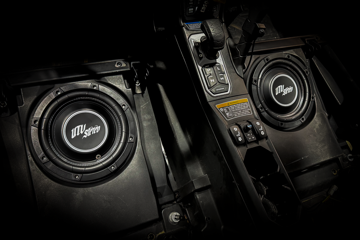 Can-Am® Maverick R 10" Front Passenger Subwoofer Enclosure (4-SEAT MODELS) – Unloaded | UTVS-R-ENC-PASS-4F UTV Stereo