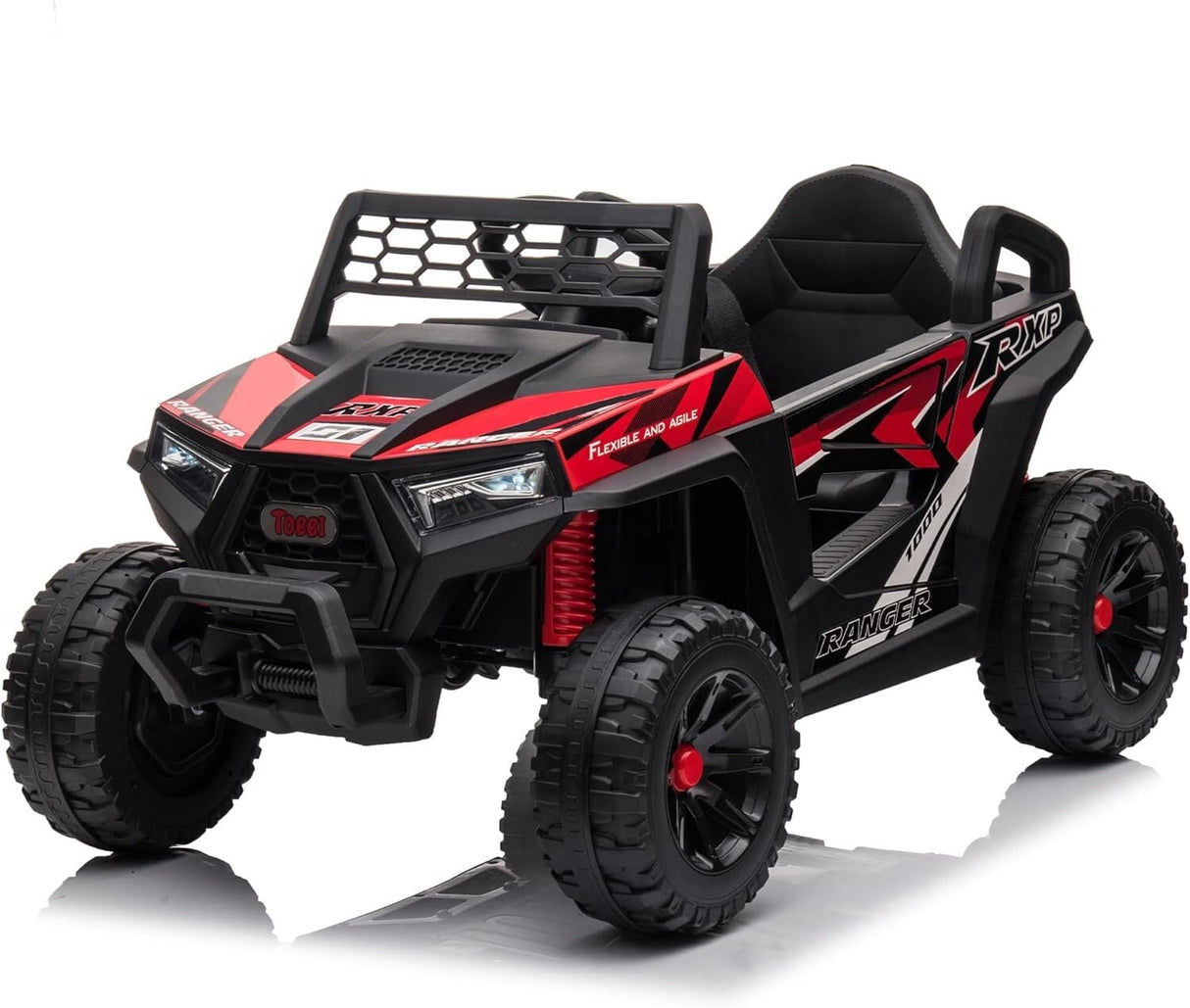 Vehículo eléctrico todoterreno UTV 12V para niños con función de avance y retroceso
