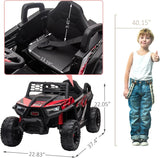 Vehículo eléctrico todoterreno UTV 12V para niños con función de avance y retroceso