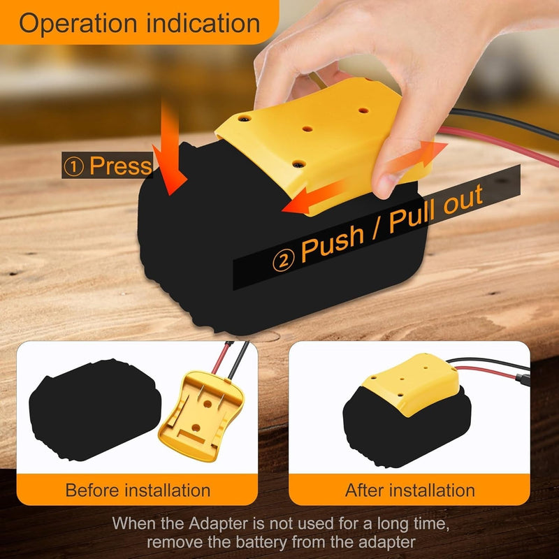 20V Versatile Battery Adapter Converter Essential for DIY Power Wheel Upgrades