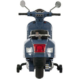 Vespa-Style 6V Electric Scooter for Kids with Training Wheels