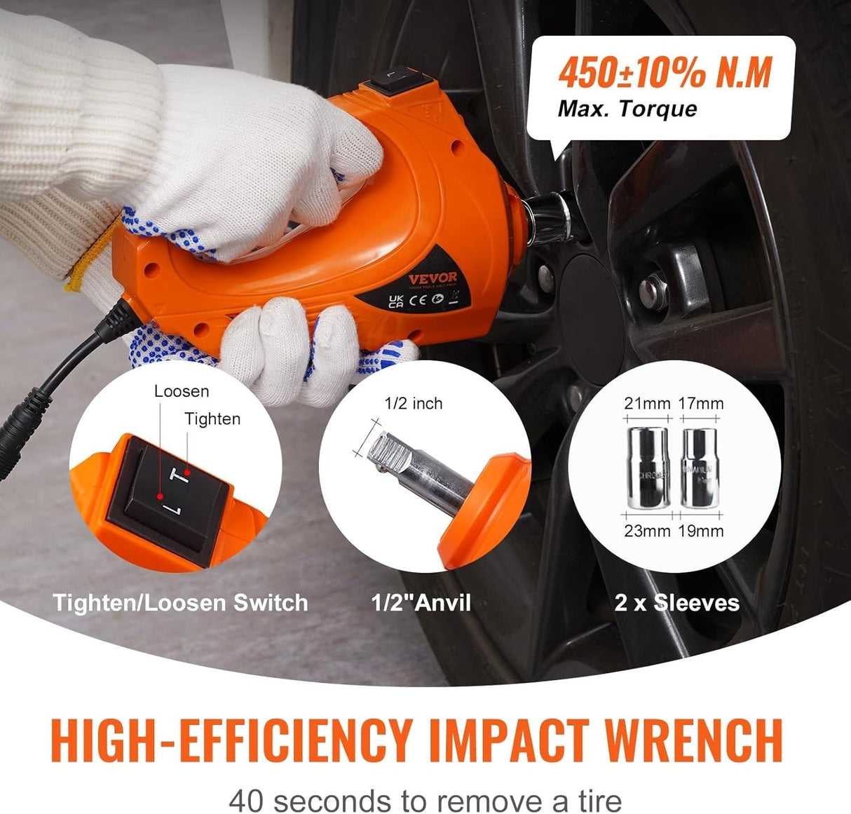 Electric Hydraulic Car Jack 5 Ton Capacity with Electric Impact Lift