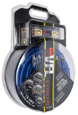 VFL 0 Gauge Complete OFC (Oxygen Free Copper) Amplifier Wiring Kit - High Power Car Audio Amp Install Kit with Power, Ground & RCA Cables