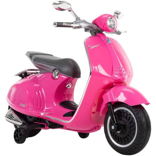 Vibrant Pink 6V Vespa Electric Scooter for Kids Ages 3-7