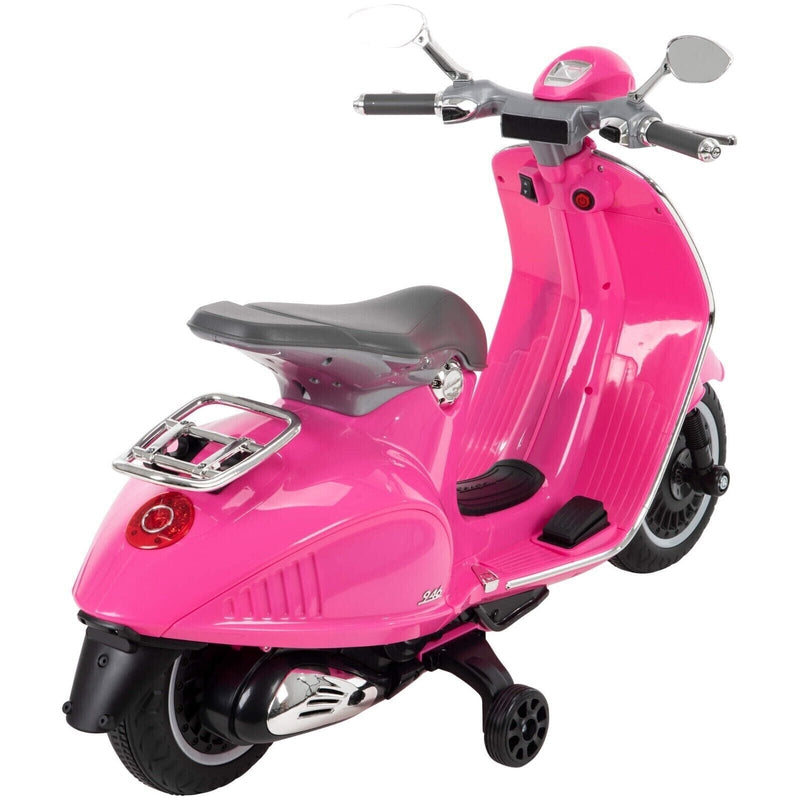 Vibrant Pink 6V Vespa Electric Scooter for Kids Ages 3-7