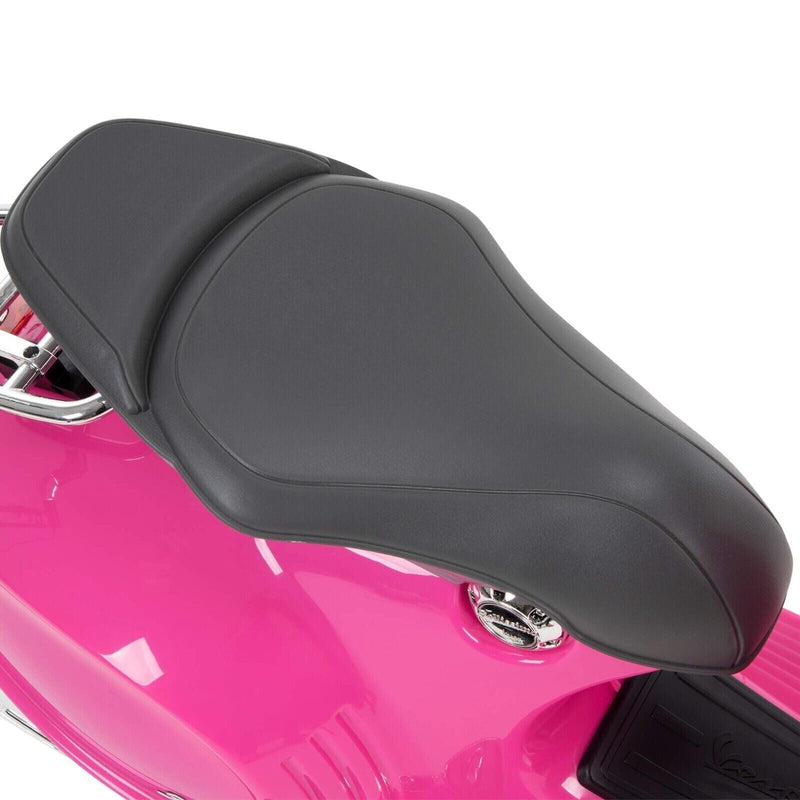 Vibrant Pink 6V Vespa Electric Scooter for Kids Ages 3-7
