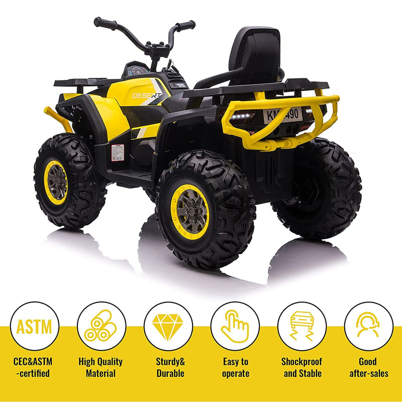 VILOBOS 12V Battery-Powered ATV Ride-On Toy with Music and Lights for Kids