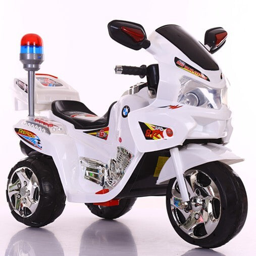 6V Rechargeable Battery Powered Ride-On Motorcycle for Children with 3 Wheels