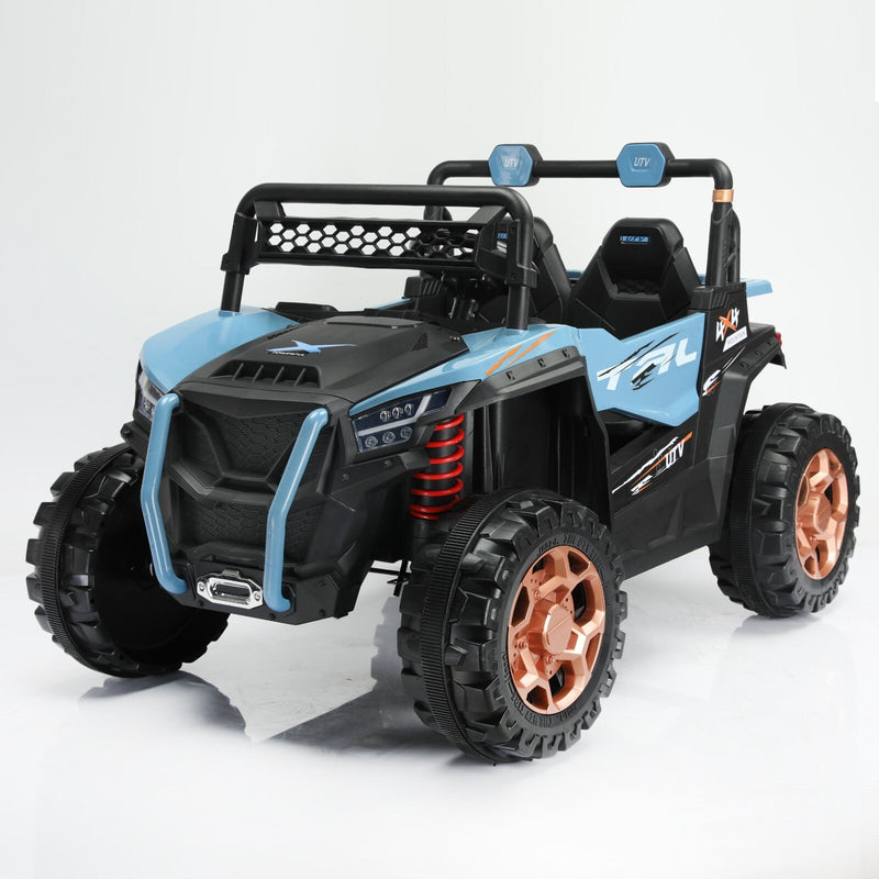 Kids 2-Seat Ride-On UTV with Remote Control, LED Lights, and AUX Input