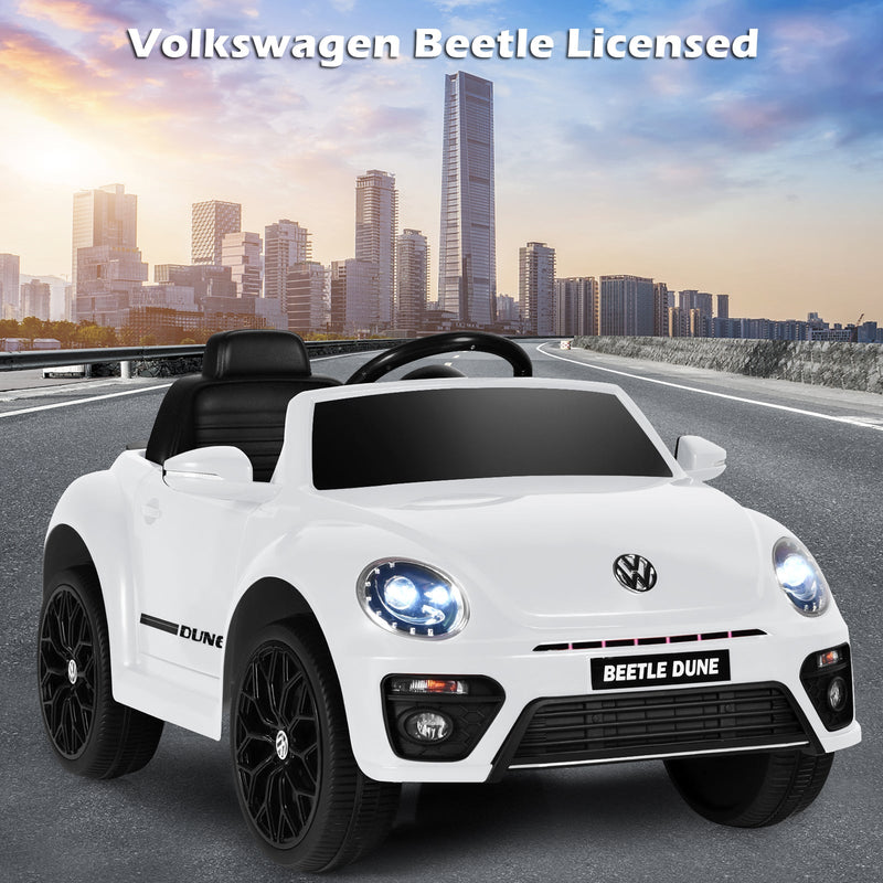 Volkswagen Beetle Electric Ride-On Car for Toddlers with Remote Control