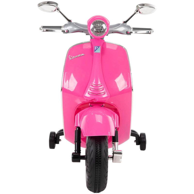 Vroom into Fun with the Huffy 6V Vespa Electric Scooter for Kids in Pink