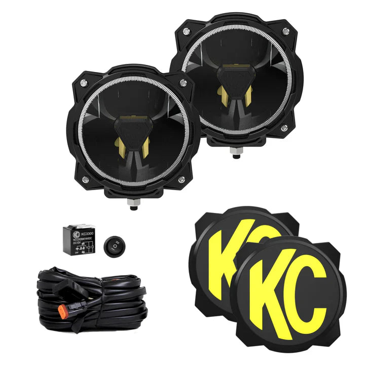 Gravity® Titan™ 6" LED - Pair Pack - Wide-40 Beam - #91403 KC Hilites