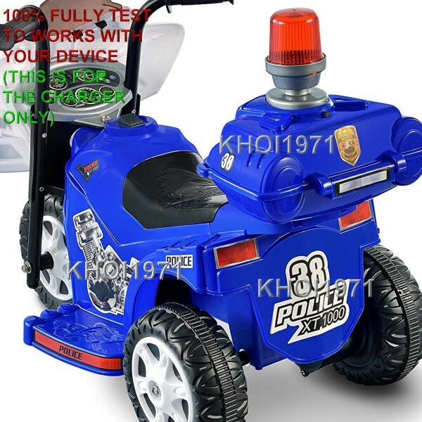 AC Charger Adapter for Kid Motorz Little Patrol Motorcycle Model 0286