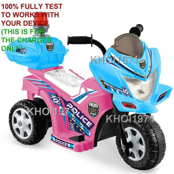 AC Charger Adapter for Kid Motorz Little Patrol Motorcycle Model 0291