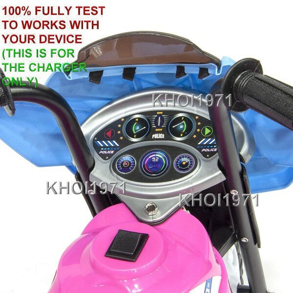 AC Charger Adapter for Kid Motorz Little Patrol Motorcycle Model 0291