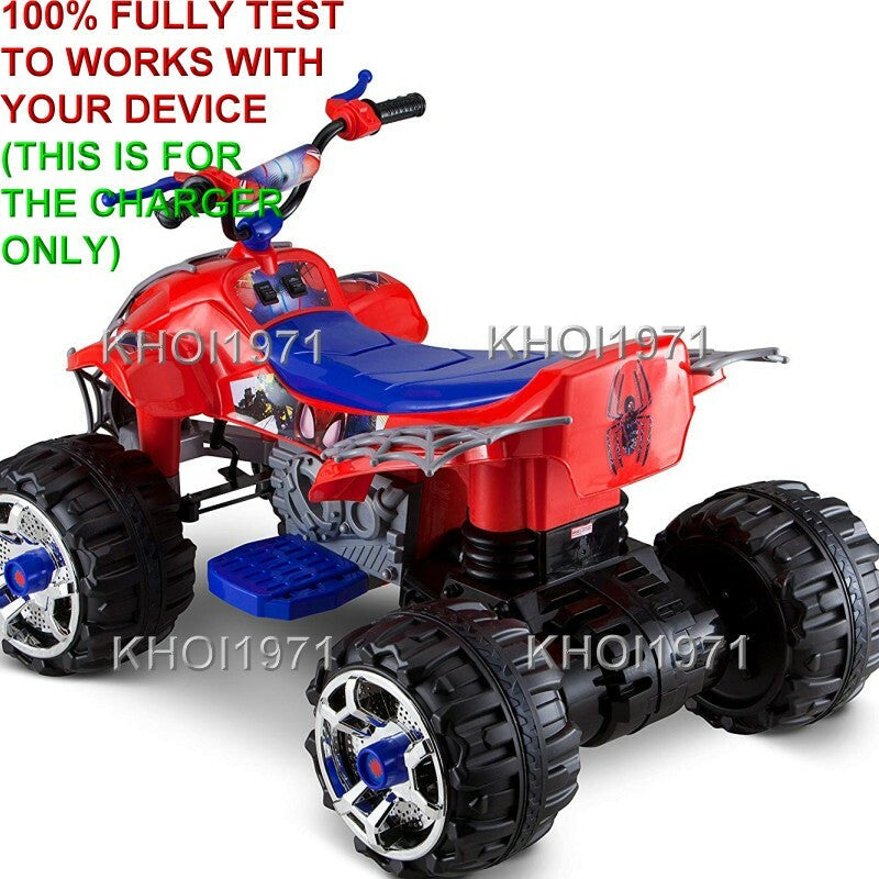 12V AC Wall Charger Adapter for Kid Trax Spiderman Power ATV Ride-On KT1301I