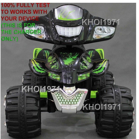 12 Volt AC Wall Charger Adapter for Monster Trax Quad Bike 4-Wheeler – Black and Green