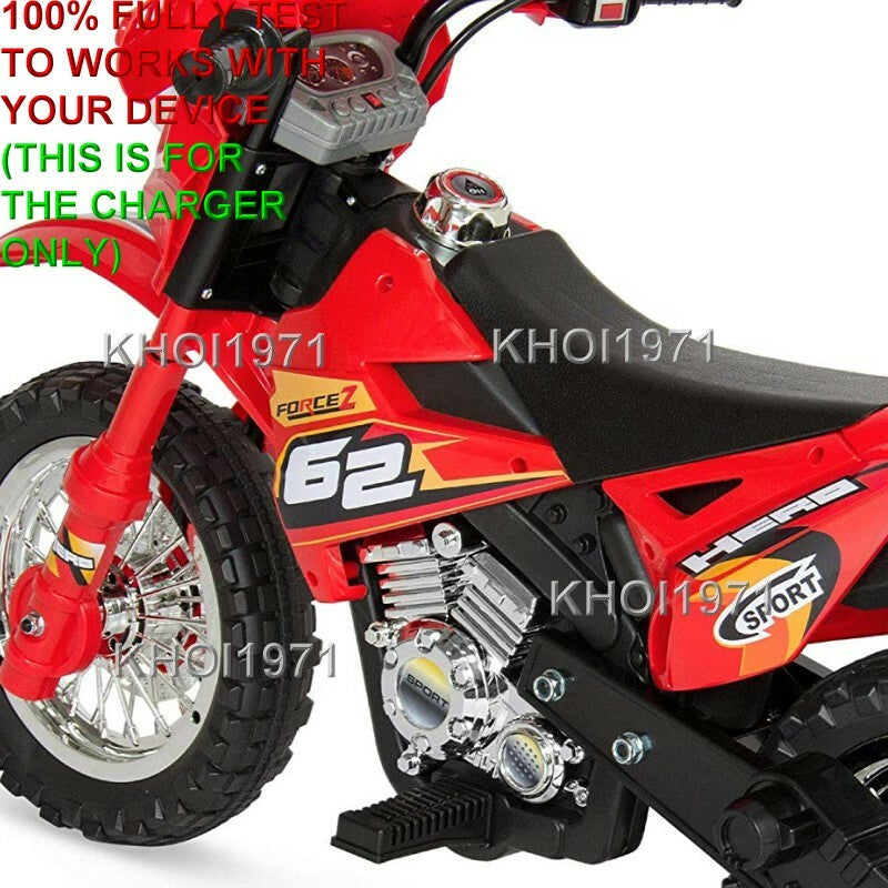 AC Wall Charger Adapter for Blazin Wheels 62 RT Force Z Hero Dirt Motor Bike Ride