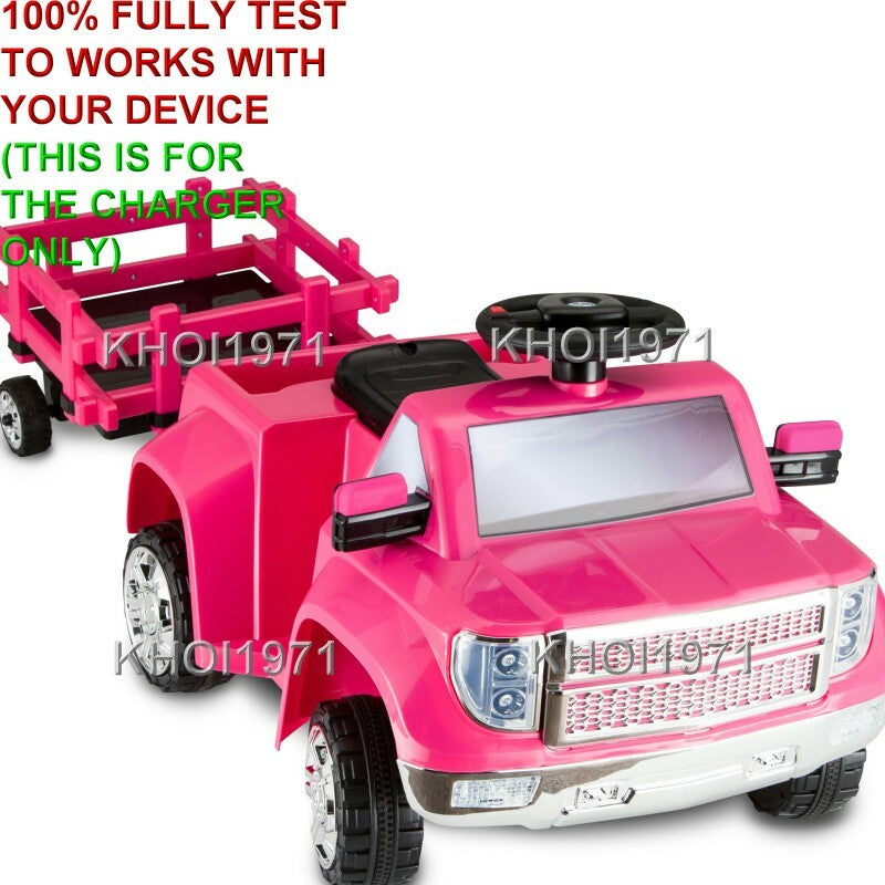 AC Wall Charger Adapter for Kid Trax KT1277WMA Heavy Hauling Ride-On Pickup Truck