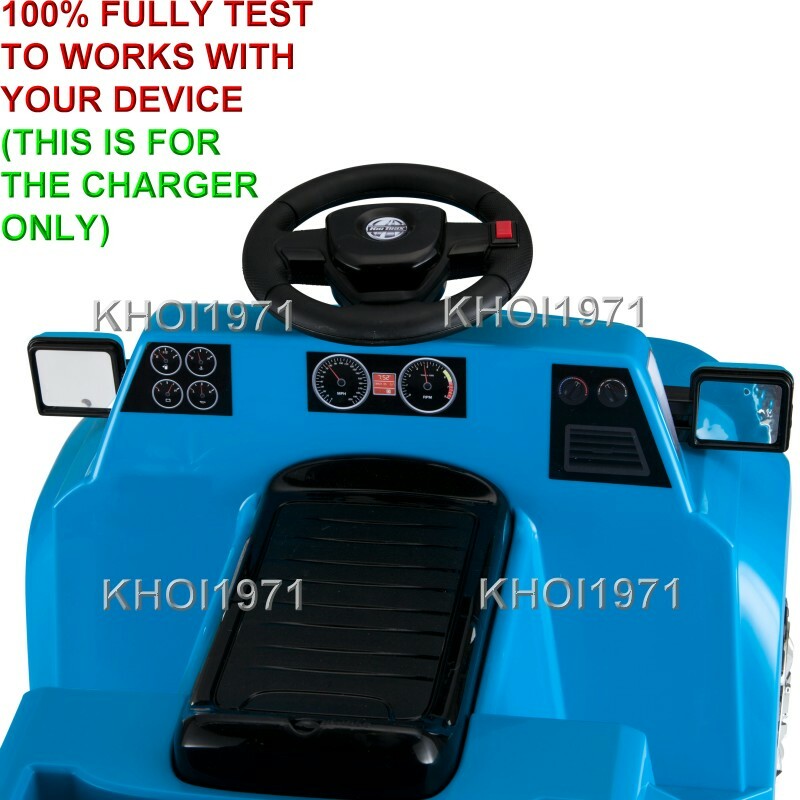 AC Wall Charger Adapter for Kid Trax KT1277WMA Heavy Hauling Ride-On Pickup Truck