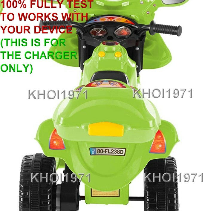 AC Wall Charger Adapter for Little Rider 3-Wheel Trike Bike Ride-On Toy