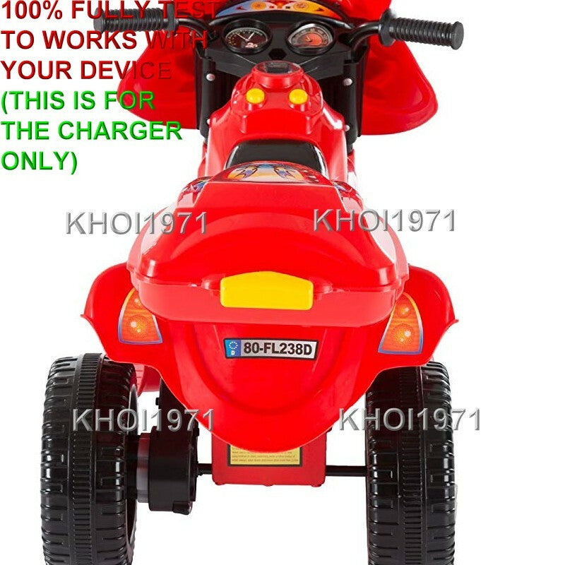 AC Wall Charger Adapter for Little Rider 3-Wheel Trike Bike Ride-On Toy