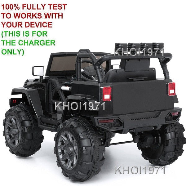 Black AC Wall Charger Adapter 8-F for Truck Ride-On Toys SKY3762