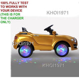 AC Wall Charger Adapter for Kids Ride-On Car with Remote Control, Gold, Model TY564944