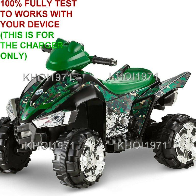 6V AC Wall Charger Adapter for Kids Trax ATV Camo Quad Ride-On Battery Replacement